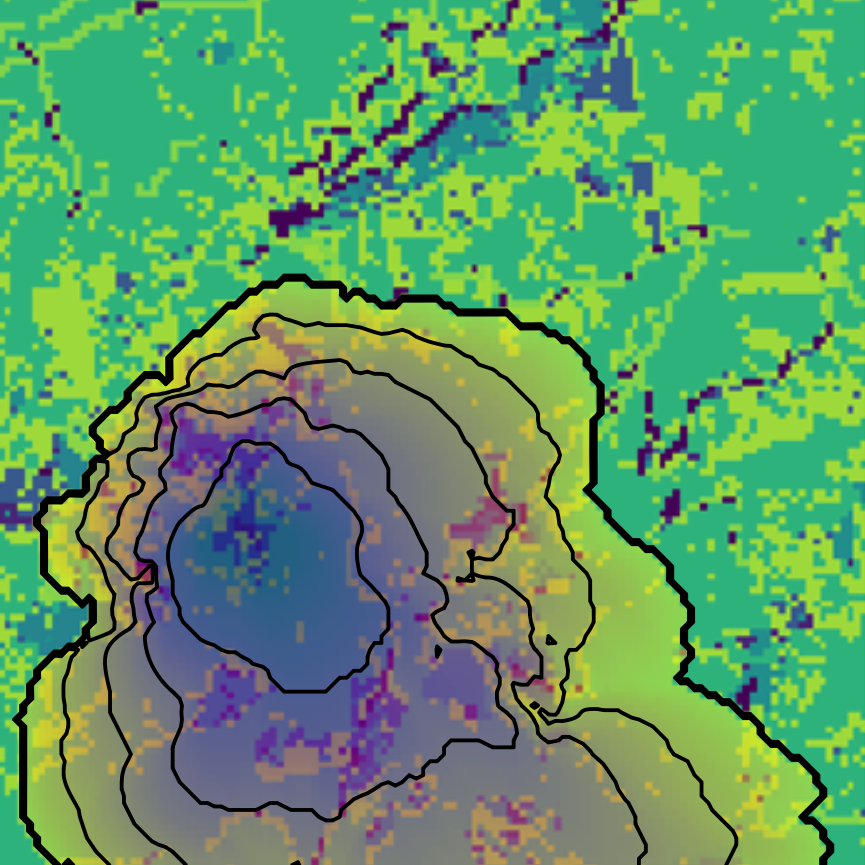 Neural network prediction of time-resolved wildfire spread over California terrain compared against a reference fire scar